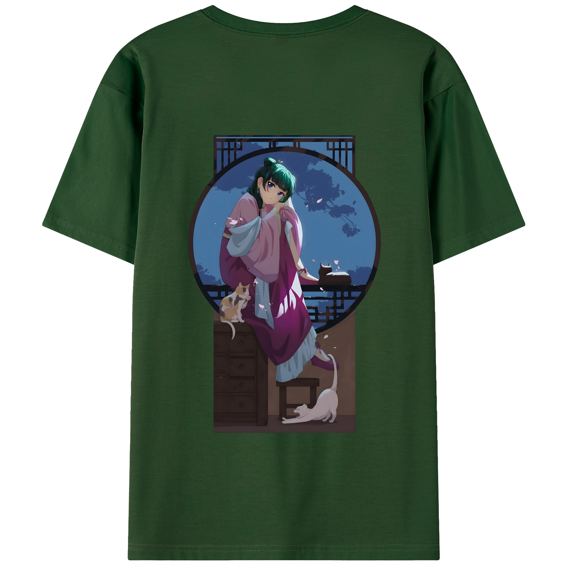 （画像用） 薬屋のひとりごと The Apothecary Diaries 綿100％半袖Tシャツ（背面プリント）